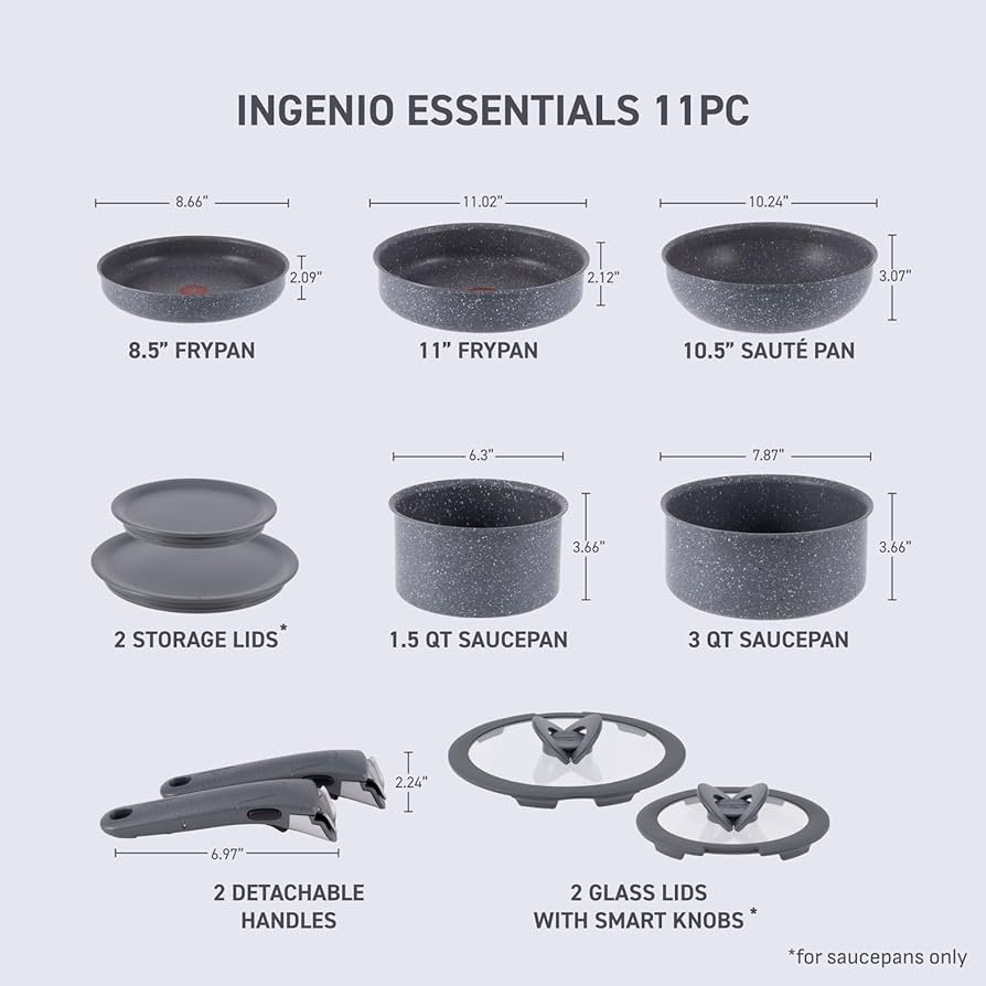 Amazon.com: T-fal Ingenio Essentials Cookware Set with